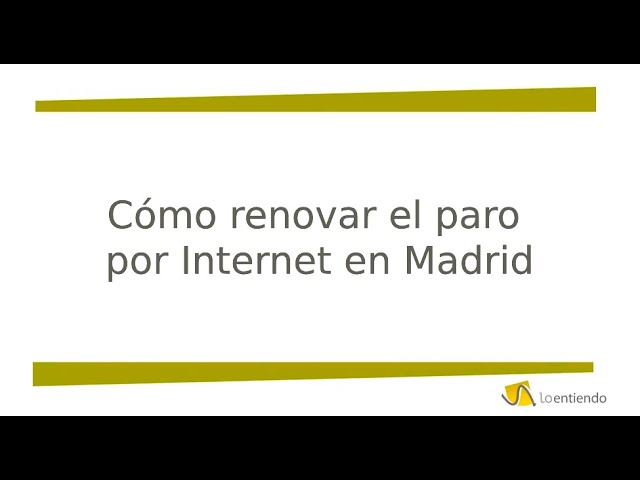 renovar demanda de empleo madrid sellar paro